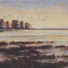 Sunset Flight | Acrylic | 8x16 | SOLD