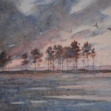 Evening Breeze  | Watercolor | 6x9