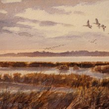 Sunrise - Canadas | Watercolor | 6 x 8 - SOLD