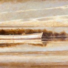 Sunset Skiff | Acrylic | 12 x 24