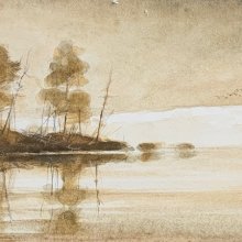 Dusk | Watercolor | 4 x 11